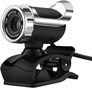 Webcam 480P with Microphone, 360° Rotatable USB HD Desktop Web Camera Video Cam for Streaming Gaming Conferencing Windows PC Computer Laptop