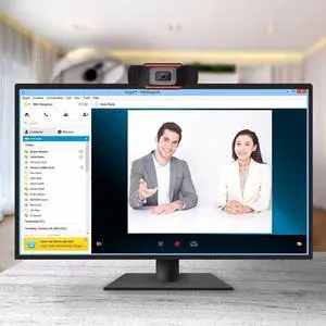 Web Cam with Microphone, Mini USB 12 Megapixel 480P Computer Camera with Light for Laptop, Desktop, PC