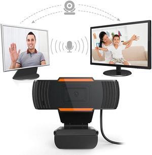 A870 USB Webcam,480P Web-Camera,Built-in Sound Gaming Microphone,for Online Lesson,Desktop Computer Camera