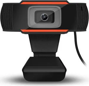 HD Webcam 480P with Microphone, Computer USB Webcams with Light for PC Laptop Desktop 180-Degree Widescreen Web Camera for Live Streaming, Video Calling, Recording, Conferencing, Gaming