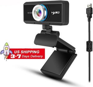 1MP 720P Webcam,S90 Computer Camera, Webcam with Microphone for Desktop and Laptop, USB HD PC Webcam, USB Plug and Play Webcam