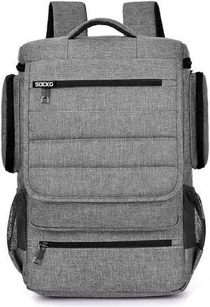 LUOM 17.3 Laptop Backpack for Men, Extra Large Gaming Laptops Backpack, Water Resistant Suiltable for Traveling & Business, Gray LUOM 17.3 Laptop Backpack for Men, Extra Large Gaming Laptops Backpack, Water Resistant Suiltable for Traveling & Business, Gray