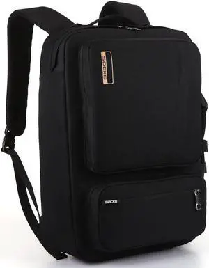 LUOM Laptop Backpack 17.3 Inch Laptop Computer Backpack, Water-Repellent Travel Business Bag College School Casual Daypack for Men/Women-Black
