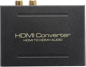 LUOM 4k HDMI To HDMI Optical+SPDIF+RCA L/R Extractor Converter Audio Splitter Adapter 1080P for Blu-ray DVD Player Sky HD Box PS3 PS4  for Blu-ray DVD Player Sky HD Box PS3 PS4