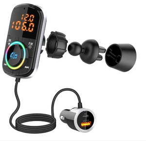 thumbnail interactive-video image 1 of CAR AND Driver Bluetooth FM Transmitter & 4-Port Charger – Play Music From Your Phone On Any Car Radio 1 of 2