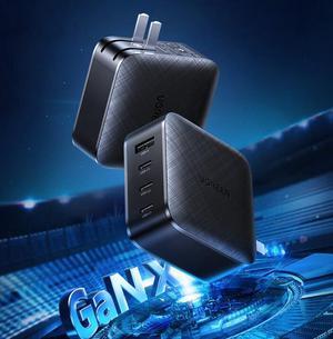 [Extreme Compact GaN Technology] LUOM USB C Charger, 65W 4-Port PD 3.0 [GAN Tech] Smallest Fast Adapter Wall Charger, Power Delivery for iPhone 12/11/ Pro/Max/XR/XS/X, MacBook Pro/Air, iPad Pro