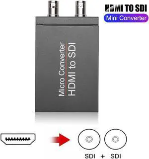 HDMI to SDI Converter One HDMI Input Two SDI Outputs 720p and 1080p Support SDI/HD-SDI/3G-SDI for SDI Monitor HDTV
