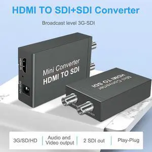 HDMI in to Two SDI Output( HDMI to SDI Converter) Support SDI/HD-SDI/3G-SDI for SDI Monitor HDTV