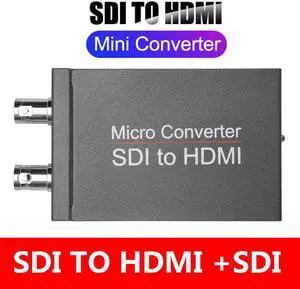 1080P SDI to HDMI Adapter Converter for CCTV SD HD and 3G SDI Signals to HDMI Adapter Female BNC to HDMI SDI Signals Display on HDMI