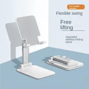 Universal Desktop Phone Holder Stand for IPhone IPad Adjustable Tablet Foldable Table Cell Phone Desk Stand Holder For 4-12.9Inches iPhone 13,iPad,Tablet, Kindle, Samsung, and More,Upgraded T9 White
