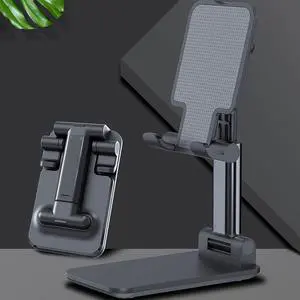 Upgraded T9 Desktop Mobile Phone Holder Stand For iPhone iPad Adjustable Desktop Tablet Holder Universal Table Cell Phone Stand for 4-12.9Inches iPhone,iPad,Tablet, Kindle, Samsung, and More, Black