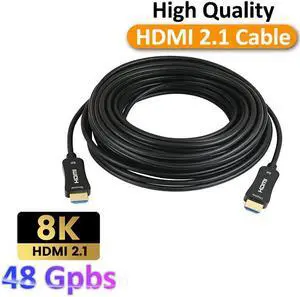 8K Fiber Optic HDMI 2.1 Cable 100Feet 8K60hz 4K120hz 4K144hz HDCP 2.3 2.2 48Gbps Ultra High Speed Compatible with Apple-TV Dolby Vision Atmos PS5 PS4, Xbox One Series X, RTX 3080 3090 8K Fiber Optic HDMI 2.1 Cable 100Feet 8K60hz 4K120hz 4K144hz HDCP 2.3 2.2 48Gbps Ultra High Speed Compatible with Apple-TV Dolby Vision Atmos PS5 PS4, Xbox One Series X, RTX 3080 3090