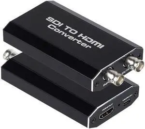 1080P SDI to HDMI Converter, SDI in HDMI Out SDI Loopout, 1080P Auto Format Detection Stereo Audio De-embedder (OZH5-1)