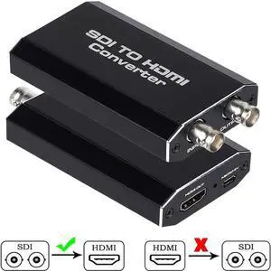 SDI to HDMI + Sdi Converter with SDI Loop Out Top Grade Product Support SD-SDI/HD-SDI/3G-SDI to HDMI for Monitor Audio Video (OZH5-1)