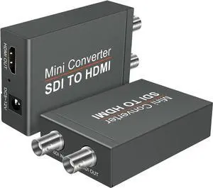 LUOM 1080P Micro Converter SDI to HDMI 3G (with Power Supply) for SD-SDI, HD-SDI and 3G-SDI Signals SDI Loopout  (OZH5)