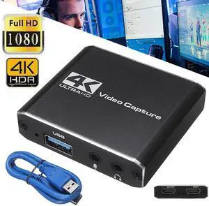 1080P 60fps 4K Video Capture Device Video Capture Card Dongle HDMI-compatible to USB 3.0 for Game Record Live Streaming Broadcast