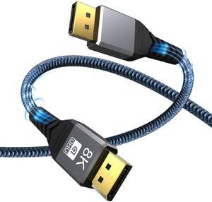 [VESA Certified] 10 ft DisplayPort Cable 1.4, Support 8K 60Hz, 4K 144Hz (DisplayPort 1.4 Cable) [8K@60Hz 4K@120Hz 165Hz 144Hz] for Gaming Monitor, PC, RTX 3080/3090, RX 6800/6900 and More