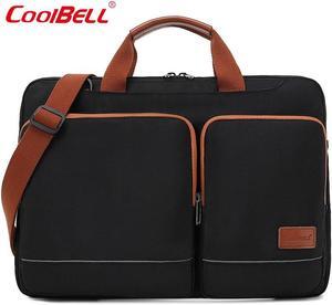 Laptop Sleeve Shoulder Bag Case 15.6 Inch Computer Carrying Briefcase Compatible withMacBook Pro 15.4, New MacBook Pro 16 M1 Pro/Max, 15-15.6 Inch Microsoft Hp Lenovo Dell Acer Chromebook, Black