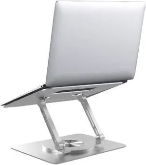 360°Adjustable Laptop Stand Aluminum Alloy Rotating Bracket, Portable Computer Stand for Desk Adjustable Height, Ergonomic Laptop Riser for all 10 to 16 Inches Notebook Computer tablet