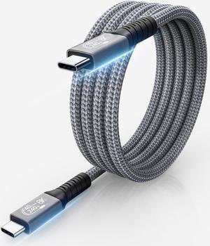 Thunderbolt 4 Cable 4 ft, Supports 8K Display/40Gbps Data Transfer/240W Charging USB C to USB C Cable, for iPhone 15Pro/15ProMax, MacBooks, iPad Pro, Hub, Docking (Intel Thunderbolt Certified)