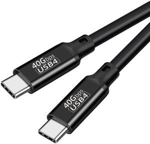 Thunderbolt 4 Cable 1.6ft,USB4 Cable Support 40 GBS Data Transfer,8K Display,240W Power Charging,Compatible with Type-C devices,SSD,Hub,Docking,and More
