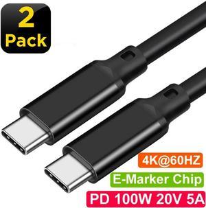 20Gbps USB 3.2 Gen 2X2 USB C to USB C Cable (3.3ft , 2 Pack) , (100W/5A) Fast Charge, 4K 60Hz HDR Monitor Video for Samsung, iPad Mini, MacBook Pro 2020 , Switch, SSD,Hard Drives