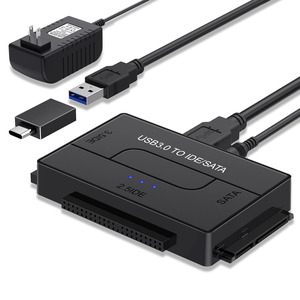 thumbnail image 2 of WhizzoHead USB 3.0 To SATA III Adapter – 2.5/3.5 Inch HDD SSD, 12V/2A Power Supply Included 2 of 3