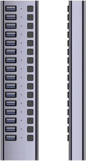 16 Port USB 3.0 Data HUB and Charger with Individual switches [90 Watts] (HS082-16U)