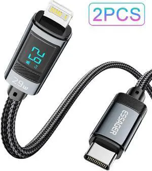 LUOM USB C to Lightning Cable (2-Pack, 3.3ft), 29W 14.5V/2A USB C Cable, Type C Charger Cable Fast Charging for iPhone 11 12 14 Pro Max Mini Xs Xr X 8 iPad MacBook LUOM USB C to Lightning Cable (2-Pack, 3.3ft), 29W 14.5V/2A USB C Cable, Type C Charger Cable Fast Charging for iPhone 11 12 14 Pro Max Mini Xs Xr X 8 iPad MacBook