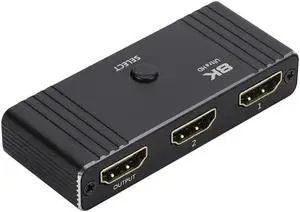LUOM HDMI2.1 Switch 4K 120H, 8K HDMI Switcher 2 in 1 Out Aluminum Bi-Directional Splitter 2 x 1/1 x 2 UHD VRR, Dynamic HDR, HDCP 2.3 Compatible for Switch, PS4, HDTV, Monitor