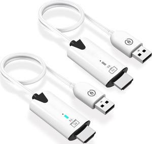 LUOM Wireless Hdmi Transmitter and Receiver, Wireless HD Extender Plug & Play 2.4G/5G Portable Wireless HDMI Extender Kit for Streaming Video and Audio to Monitor from Laptop/Pc/Tv Box/Projector