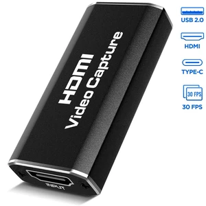 Video Capture Card, 4K HDMI Video Capture Device, 1080P HD 60fps Live and Record Video Audio Grabber for Gaming, Streaming, Teaching, Video Conference Video Capture Card, 4K HDMI Video Capture Device, 1080P HD 60fps Live and Record Video Audio Grabber for Gaming, Streaming, Teaching, Video Conference