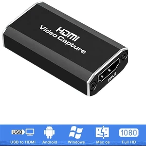 Video Capture Card 4k, HDMI Capture to USB 3.0/Type-C Video Capture Device, 1080P HD 60fps Live Broadcast and Recording Video Audio Capture Device Video Capture Card 4k, HDMI Capture to USB 3.0/Type-C Video Capture Device, 1080P HD 60fps Live Broadcast and Recording Video Audio Capture Device