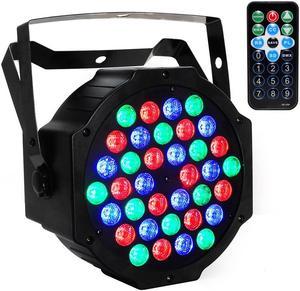 A-LIGHT Stage Lighting Par Light 36x1W LED RGB 7 Channel with Remote controller for DJ KTV Disco Party Bar