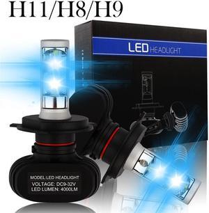 LUOMs H11/H8/H9 Automotive LED Headlights Bulbs Car Headlight Kit,8000LM,50w/Set 6500K Cool White,IP68 Waterproof ,6PCS LED/Each Bulb,(Pack of 2)
