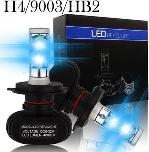 LUOMs H4/9003/HB2 Automotive LED Headlights Bulbs Car Headlight Kit,8000LM,50w/Set 6500K Cool White,IP68 Waterproof ,6PCS LED/Each Bulb,(Pack of 2)