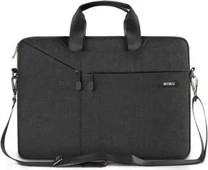WIWU 13.3 Inch Laptop Bag,Business Office Bag for Men Women,Stylish Nylon Multi-Functional Shoulder Messenger Bag for Notebook/Computer/Tablet/MacBook/Acer/HP/Dell/Lenovo -Black WIWU 13.3 Inch Laptop Bag,Business Office Bag for Men Women,Stylish Nylon Multi-Functional Shoulder Messenger Bag for Notebook/Computer/Tablet/MacBook/Acer/HP/Dell/Lenovo -Black