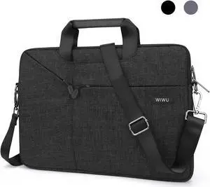WIWU 11-11.6 Inch Laptop Sleeve Case Messenger Shoulder Bag Padded Nylon Shockproof Waterproof Briefcase for MacBook Air/ Pro Retina, MacBook Pro/ Surface Pro/ Notebook/ Chromebook(Black) WIWU 11-11.6 Inch Laptop Sleeve Case Messenger Shoulder Bag Padded Nylon Shockproof Waterproof Briefcase for MacBook Air/ Pro Retina, MacBook Pro/ Surface Pro/ Notebook/ Chromebook(Black)