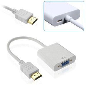 1080P Micro HDMI To VGA Adapter Cable | 10cm Video Converter For PC, Monitor, Projector | Open Box