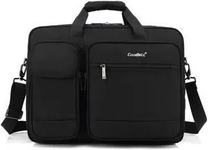 LUOM Large Capacity Hybrid Bussiness Shoulder Bag Messenger Bag Shoulder Bag Laptop Case Handbag Business Briefcase Multi-Functional Travel Bags Fits 15.6 Inch Laptop for Men/Women (Black) LUOM Large Capacity Hybrid Bussiness Shoulder Bag Messenger Bag Shoulder Bag Laptop Case Handbag Business Briefcase Multi-Functional Travel Bags Fits 15.6 Inch Laptop for Men/Women (Black)