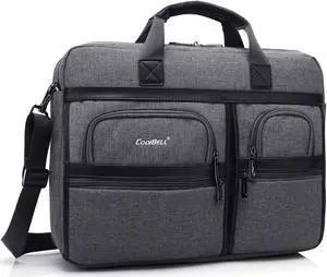 LUOM 15.6" Laptop Bag Laptop Briefcase Fits Up to 15.6 Inch Laptop Water-Repellent Gaming Computer Bag Shoulder Bag Large Capacity for Travel/Business/School/Men, CB-5003, Gray LUOM 15.6" Laptop Bag Laptop Briefcase Fits Up to 15.6 Inch Laptop Water-Repellent Gaming Computer Bag Shoulder Bag Large Capacity for Travel/Business/School/Men, CB-5003, Gray