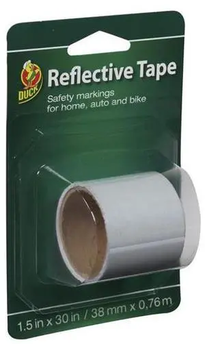 Duck Brand Reflective Tape - White 1.5" x 30" - OEM