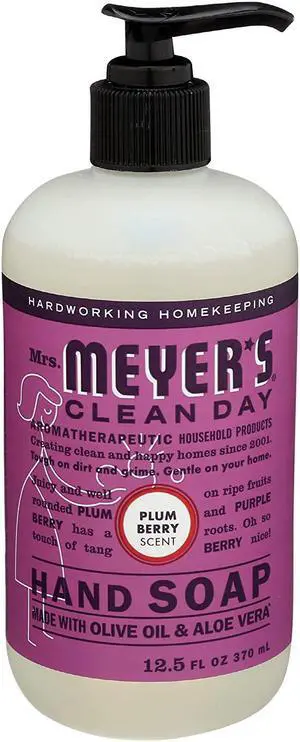Mrs. Meyers 12.5 Oz. Clean Day Plumberry Hand Soap 11336