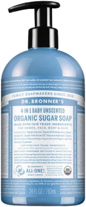 Moisturizing Liquid Hand Soap Soothing Clean, Made with Essential Oils, Cruelty Free Cleanser that Washes Away Dirt, Baby Unscented, 24 FL OZ Bottle, 4 Bottles