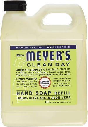 Mrs. Meyers Liquid Hand Soap Refill Lemon Verbena 33 Oz 3-Pack