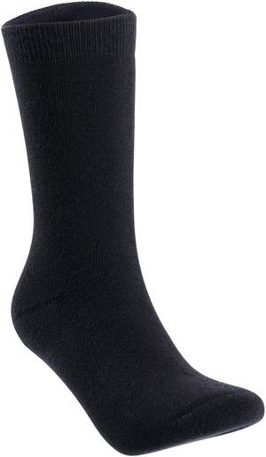Lian LifeStyle Men's 1 Pair Breathable Ultralight Wool Blend Crew Socks for All Season. High Performance & Extra Comfortable L1802 Size 6-9 Black