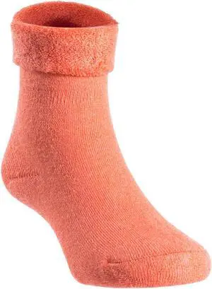 Lian LifeStyle 1 Pair Children  Wool Crew Socks. Super Comfortable, Soft and Durable HRL1801 Size 12M-24M (Orange)