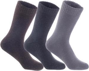 Lian LifeStyle Men's 3 Pairs Ultralight Breathable Wool Crew Socks. High Performance and Extra Comfortable LK0602 Size 6-9 (Dark Grey,Coffee,Black)