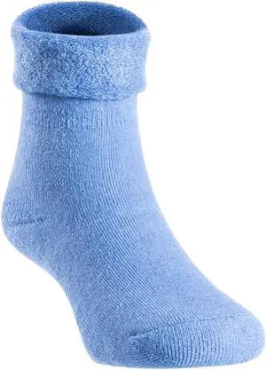Lian LifeStyle Baby Boys 1 Pair Remarkable, Cozy, Colored and Soft Wool Socks Size 0M-6M (Blue)