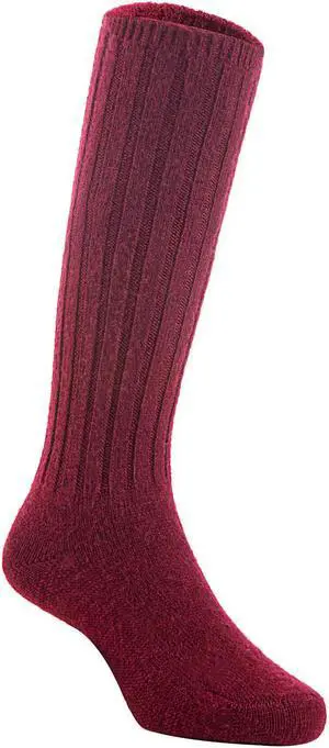Lian LifeStyle Children's 1 Pair Fascinating Knee High Wool Socks. Resistant, Comfortable and Health Focused FS02 Size 0-2Y  (Wine)